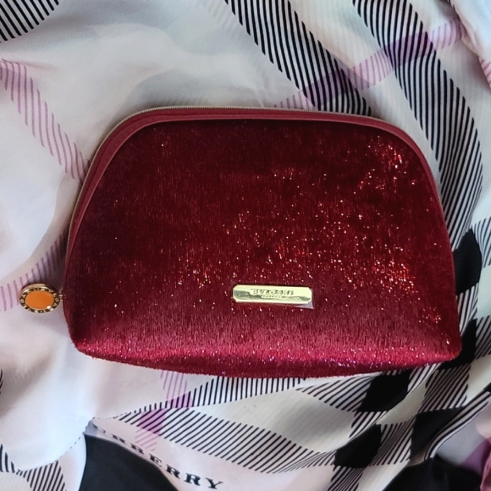 BVLGARI shimmer pouch clutch